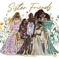 2027 Sister Friends Wall Calendar - FashionMojos.com