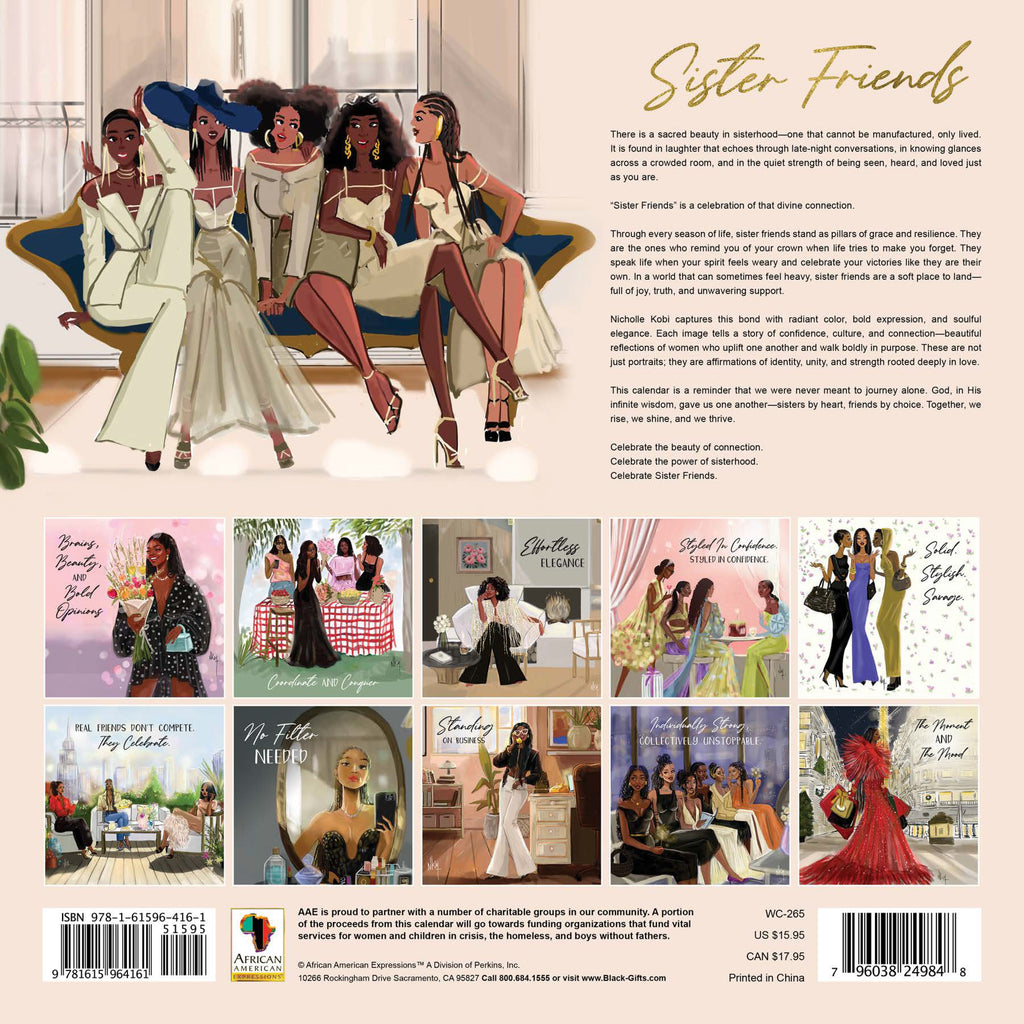 2027 Sister Friends Wall Calendar - FashionMojos.com