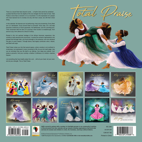 2027 Total Praise Wall Calendar - FashionMojos.com