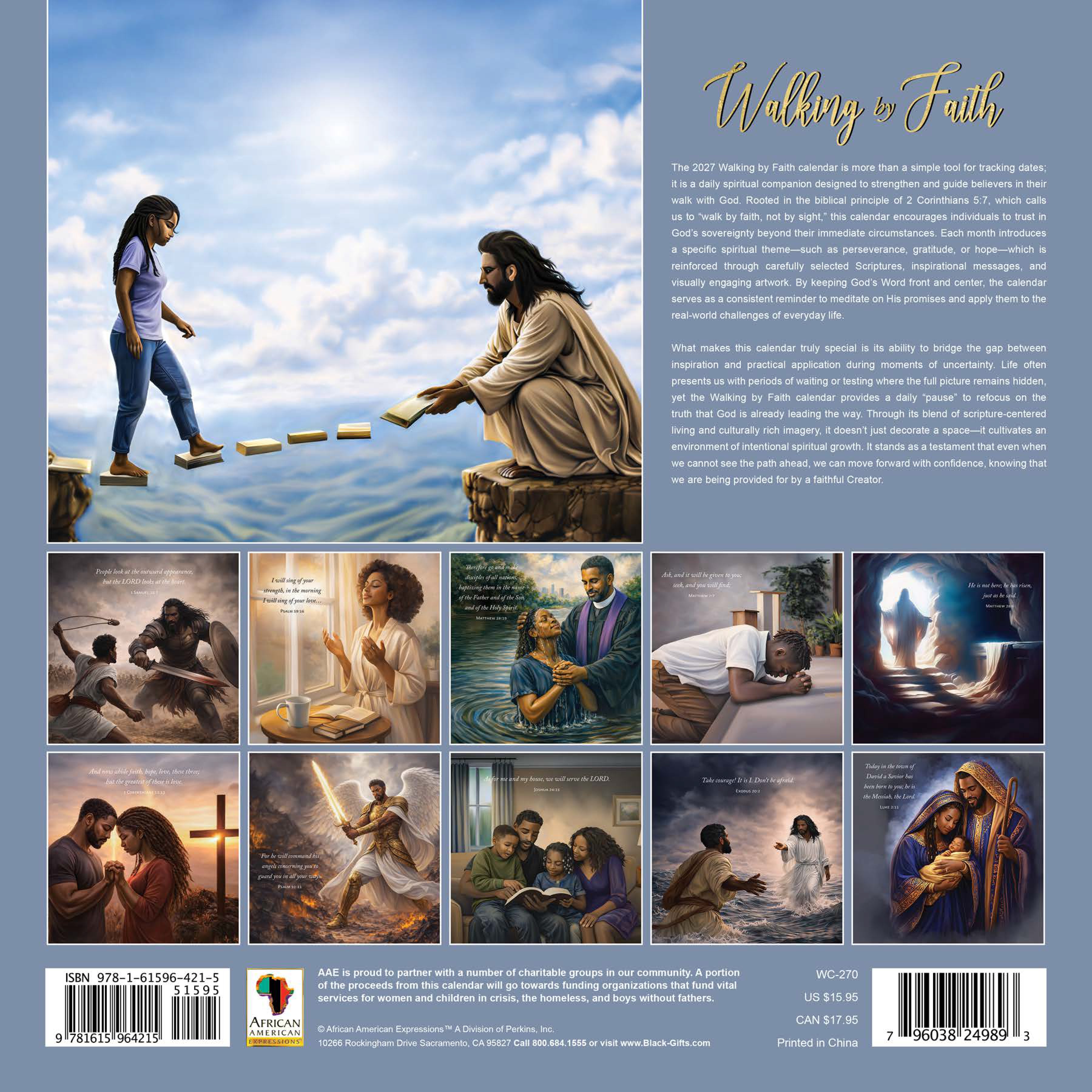 2027 Walking by Faith Wall Calendar | FashionMojos.com