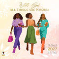 2027 With God all Things are Possible Wall Calendar - FashionMojos.com