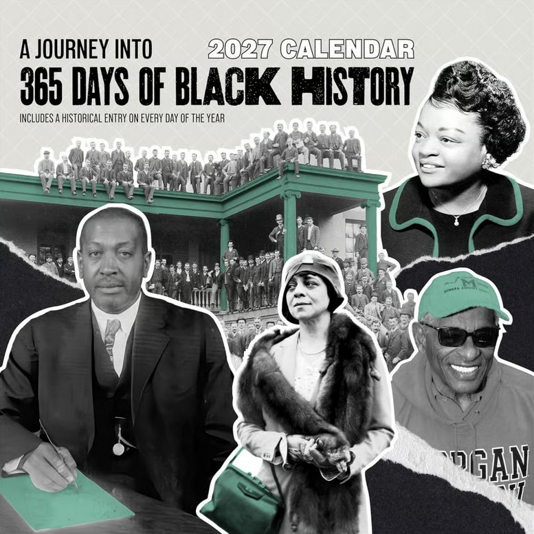 365 Days of Black History 2027 Wall Calendar - FashionMojos.com
