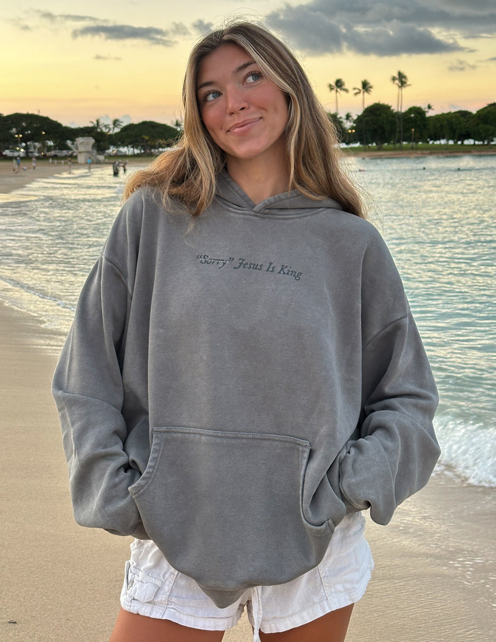 Not Sorry Jesus Is King Unisex Hoodie