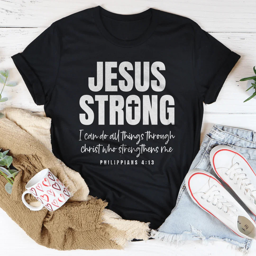Jesus Strong T-Shirt Black